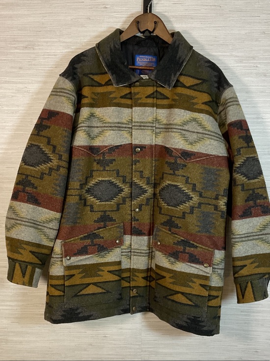 Pendleton Other - Pendleton Aztec Navajo Southwestern Aztec Wool Field Jacket EUC Large Zipper